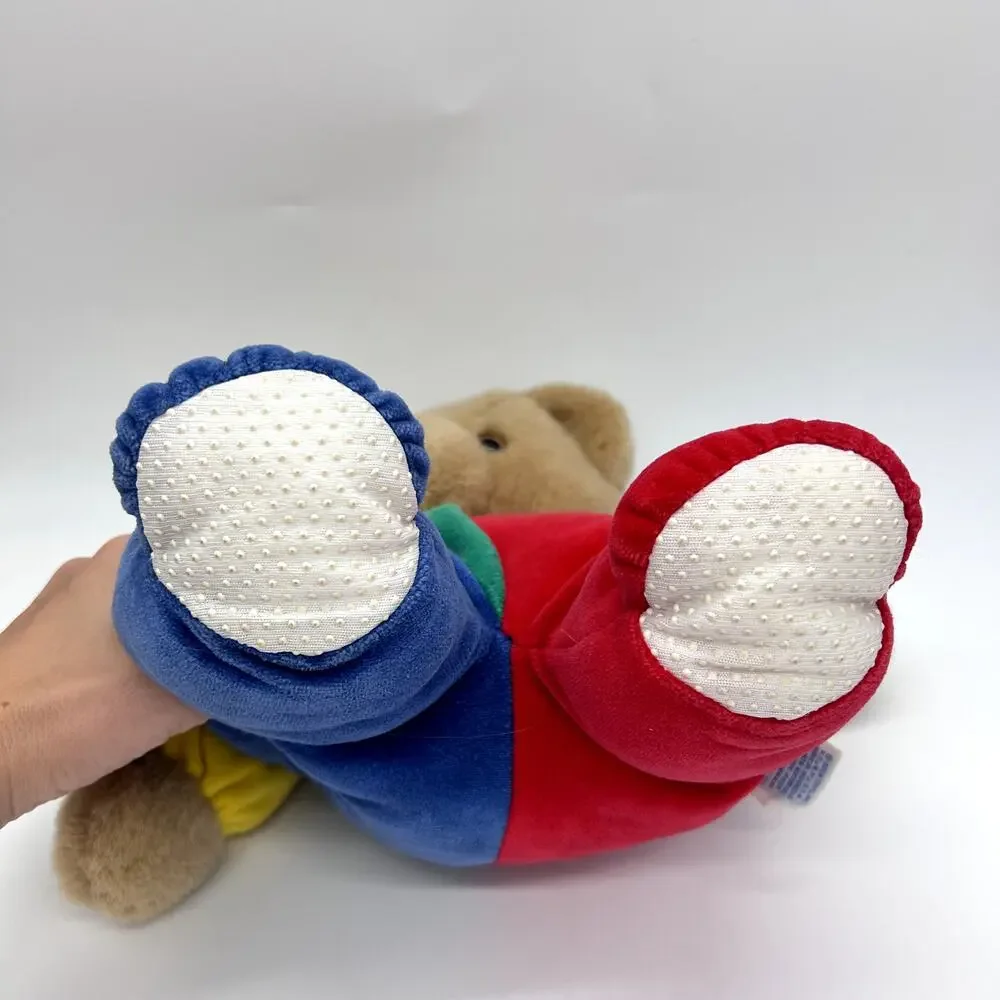 Vintage Eden Primary Colors Bear Stuffed Animal 80's Plush Rainbow Teddy 13